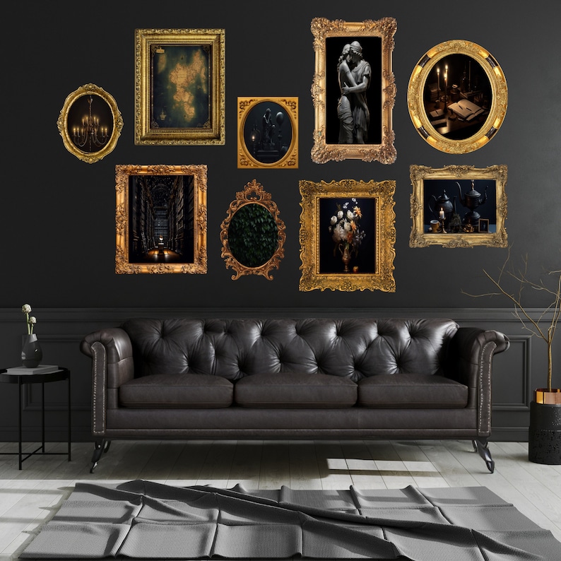 Dark Academia Gallery Wall