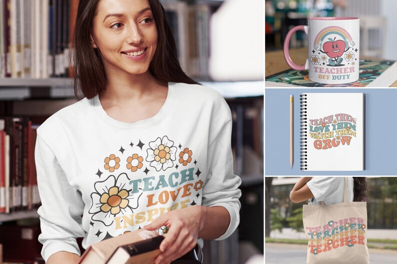 Teacher Appreciation Sublimation Bundle Teacher Appreciation Etsy