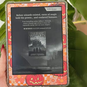 Retro Halloween Removable Kindle Paperwhite Skin | Kindle Vinyl Cover | Kindle Decal | Kindle Accessory | Bookish Gifts