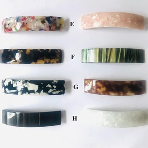 4” Non-Slip French Barrette | Tortoise Shell Hair Clip Barrette | Geometric Hair Clip Barrettes | Ponytail Hair Clip | Hair Clip for Her