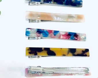 Horquillas largas de acetato para el cabello, Horquillas para el cabello, Horquillas largas para el cabello, Horquillas para el cabello para