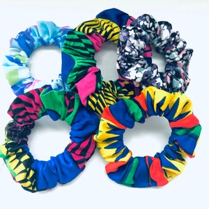 Fabric Hair Ties| Hair Ties Scruchies| Multi Color Fabric Hair Ties| 100 % Cotton Hair Ties| African Print Hair Ties