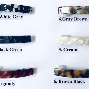 3,25 ''Acetat Haarspangen | Acetat Haarspangen ||Dünne Haarspangen || Haarspangen für Sie|Medium Acetat Haarspangen | Seitliche Clips