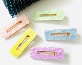 Fermagli in acrilico scintillante da 2,6"/ Fermagli scintillanti a forma di becco d'anatra/ Fermagli laterali per capelli/ Fermagli per capelli color pastello/ Fermagli per capelli con presa forte/ Riempitivi per cestini pasquali
