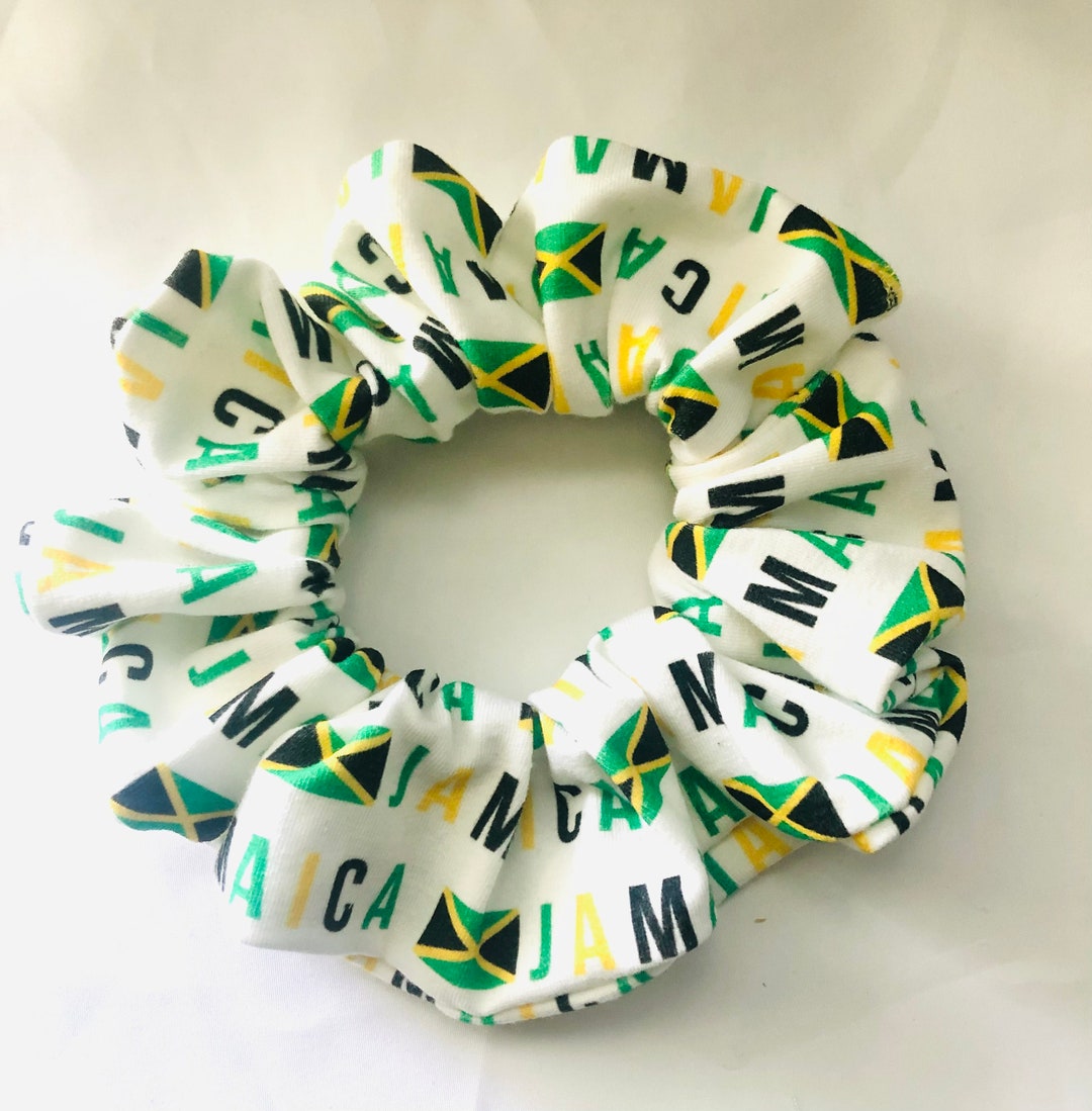 Jamaican Scrunchies Jamaican Hair Decor Multi Color Scrunchies Ire