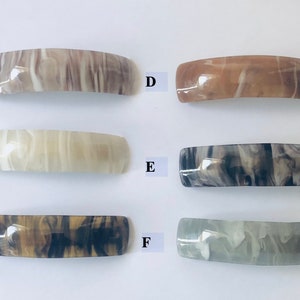 3 Pack 4” Non-Slip French Barrette |Tortoise Shell Hair Clip Barrette | Geometric Hair Clip Barrettes | Hair Clip for Her | Pick 3 Barrettes