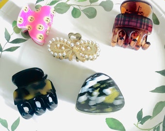 Tortoise Acrylic Claw Hair Clip | Small Acetate Clip