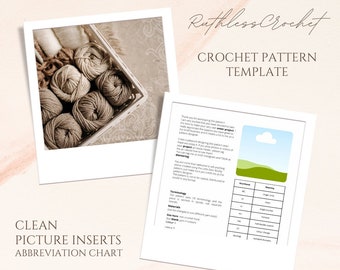 Crochet+knitting+pattern+template