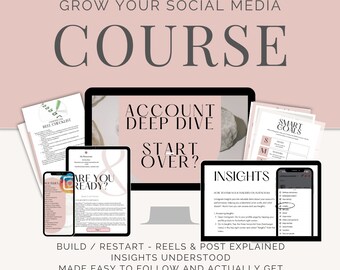 Instagram Art Account Growth Course: Social Media Guide (Digital Download)