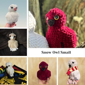 Small owl crochet pattern - amigurumi Snow owl plushie- perfect for markets