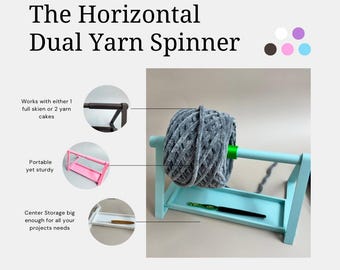 Dual Yarn Spinner: Tangle-Free Knitting & Crochet Yarn Holder