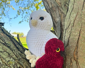 Crochet Snow Owl Plushie Pattern – Hedwig Inspired Amigurumi (PDF Pattern)