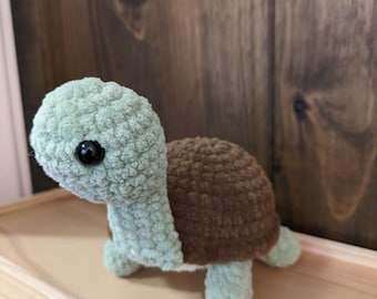 No-Sew Land Turtle Crochet Pattern: Easy Amigurumi Guide (PDF)