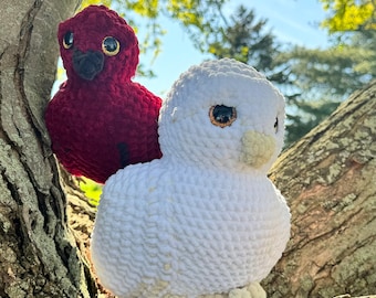 Market make - Small owl crochet pattern - amigurumi Snow owl plushie