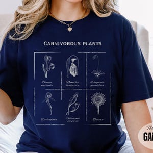 Cottage Core Clothes Carnivorous Plant Shirt Pinguicula Genlisea Ecology Shirt Plant Shirt Venus Fly Trap Sundew Pitcher Plant Nepenthes Tee