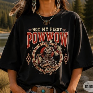 Powwow Jingle Kleid Navajo Shirt Ojibwe Shirt Indianer Cherokee Pow Wow Regalia Bandrock MMIW Vintage Retro Shirt Lakota Apachen