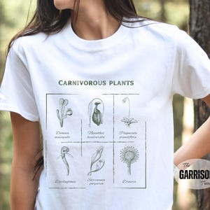 Plant Shirt Venus Fly Trap Sundew Pitcher Plant Carnivorous Plant Carnivorous Plant Shirt Ecology Shirt Carnivorous Plants Nature Shirt