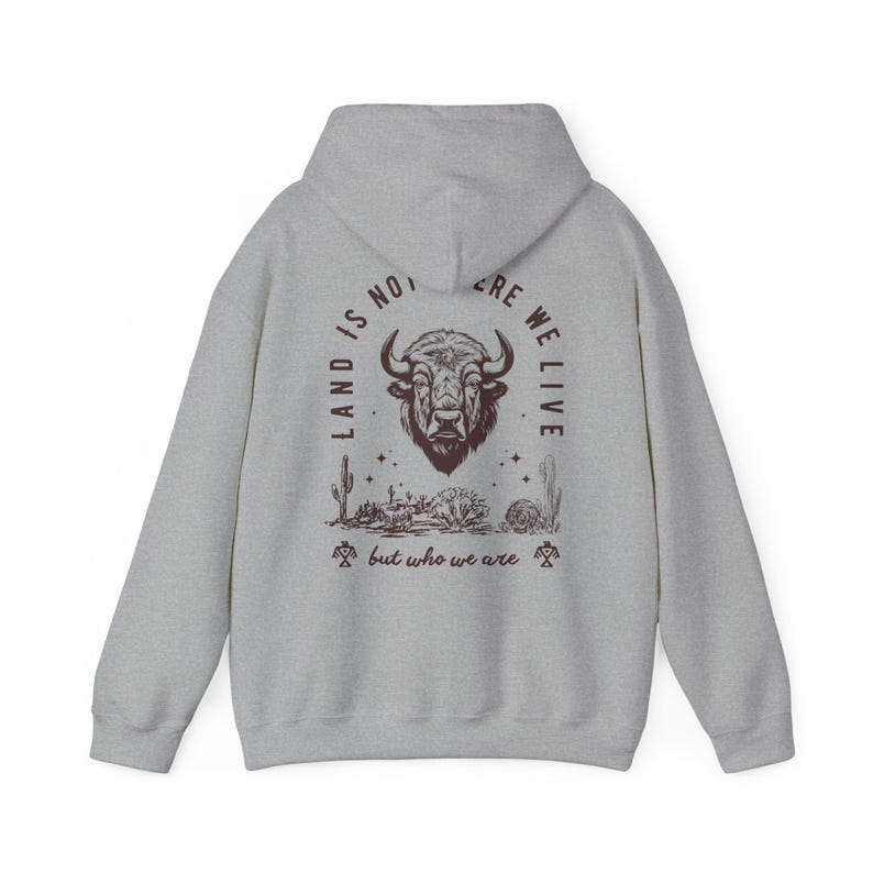 Ojibwe Shirt Thunderbird Bison Hoodie Buffalo Hoodie Native American No One Is Illegal Stolen Land Bison Haida Wild West Aztec Shirt Lakota image 9