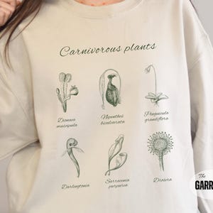 Cottage Core Clothes Carnivorous Plant Shirt Pinguicula Genlisea Ecology Shirt Plant Shirt Venus Fly Trap Sundew Pitcher Plant Nepenthes