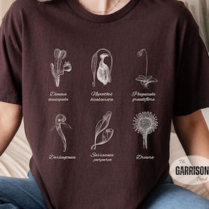 Pinguicula Genlisea Ecology Shirt Plant Shirt Venus Fly Trap Sundew Pitcher Plant Nepenthes Tee Cottage Core Clothes Carnivorous Plant Shirt