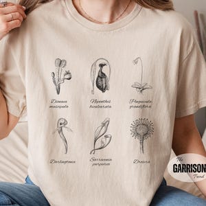 Carnivorous Plant Shirt Pinguicula Genlisea Ecology Shirt Plant Shirt Venus Fly Trap Sundew Pitcher Plant Nepenthes Tee Cottage Core Clothes