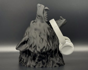 Wolf Headphones Holder, Wolf Headphone Stand, Wolf Mouth Headphone Holder, Wolf Head Bust, Perfect Gamer Gift