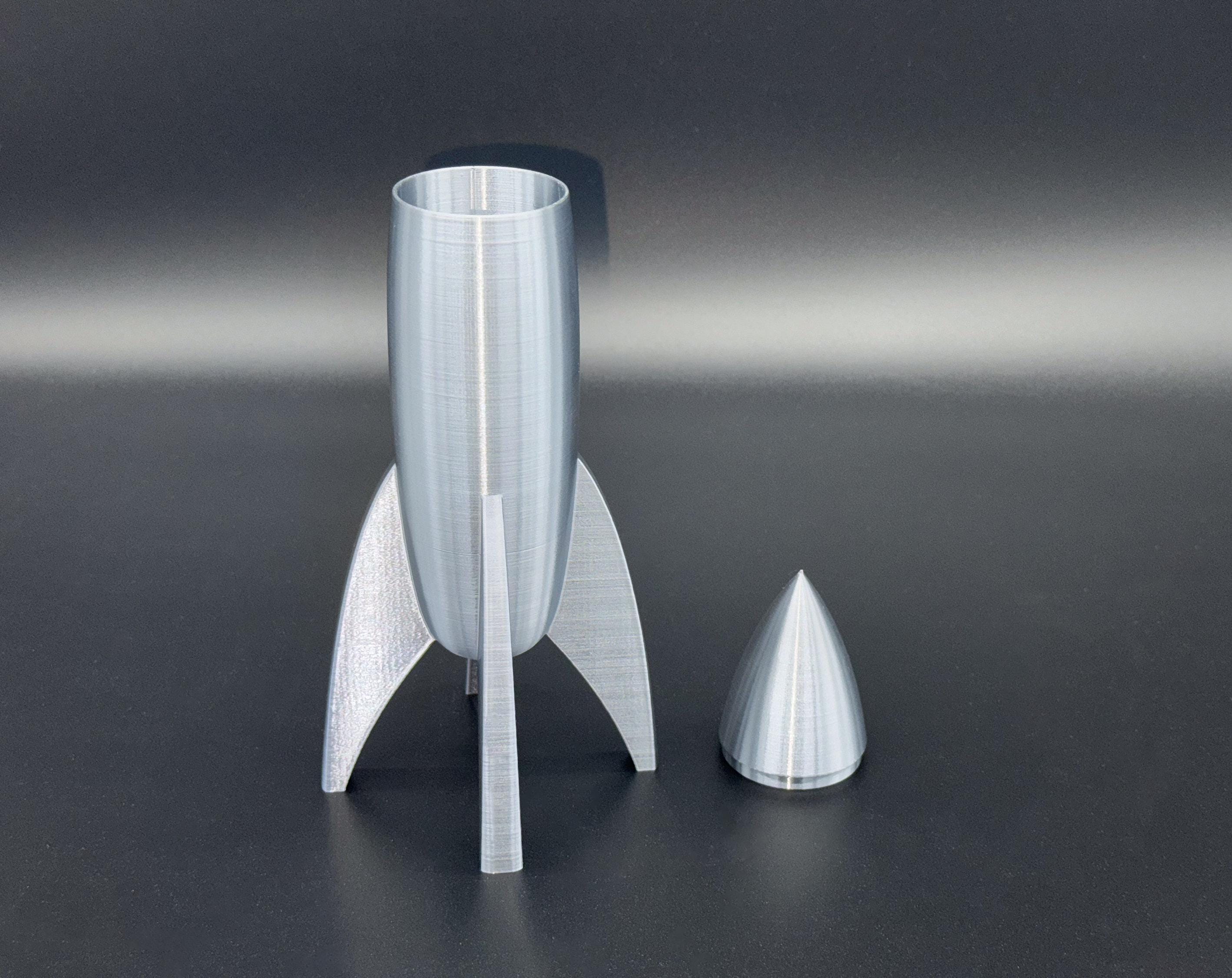 Rocket Ship IWG I.W.G. Silver Red As is | eBay