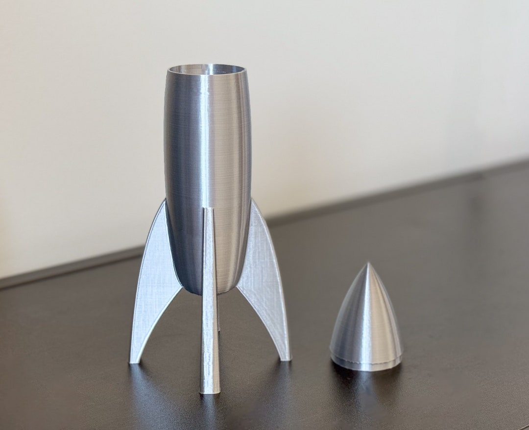 Rocket Ship IWG I.W.G. Silver Red As is | eBay