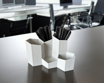 Modern Desktop Pencil Holder, Pen Holder for the Desk, Home Office, College Dorm, Office