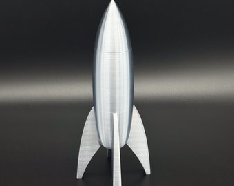 IWG Rocket Ship Classic Galactic Silver Designer Toy by