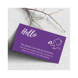 Dementia Companion Card