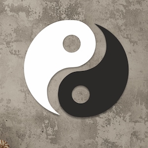 Wooden Yin Yang  Wall Decoration, Wall Art, Laser Cut Wall Hangings Housewarming Gift, Livingroom Gift
