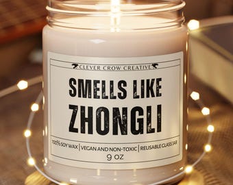 Funny Zhongli Candle, Impact Game Gift, Genshin Game Gift, Anime Game, Kaedehara Kazuha, Gaming Gifts for Her, Gamer Gift, Anime Lover Gift