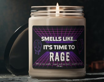 Raver Candle, Rave Accessories, EDM Music, Gifts for Ravers, Techno, Dubstep, Drum & Bass, Riddim, Rager Gift, Electronic Dance Music, EDM