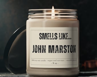 John Marston Kerze, Einlösungsspiel Geschenke, Dead Red, Rdr2, Einlösung 2, lustige Gaming Geschenke für Sie, für Ihn, Western Spiel Geschenk