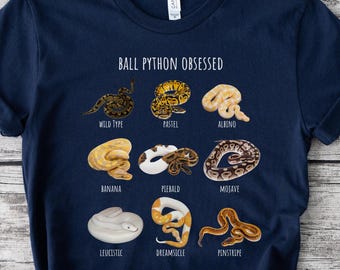 Ball Python Morph Shirt, Snake Lover Shirt, Pet Snake Youth Tee, Funny Reptile Shirt, Ball Python Gift, Snake Owner Gift, Kids Reptile Shirt