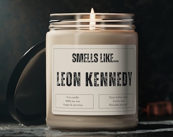 Leon Candle, Funny Gaming Gift, Kennedy Gift, Evil 4, Resident Game Gift, Gaming Gifts for Her, Videogame Gifts for Him, Gifts for Gamers