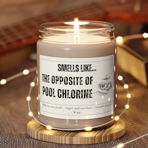 Funny Swimming Candle, Swim Coach Gift, Swim Team, Swim Mom, Summer Pool Party, Funny Aquatics Gift, Freestyle Swimmer, Swimming Gift