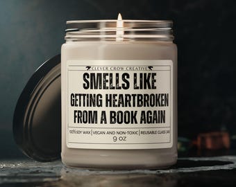 Funny Reading Candle, Book Lover Candle, Funny Reader Gift, Romance Book Lover, Fantasy Book Lover, Bookworm Gift, Romantasy, Bookish Gift