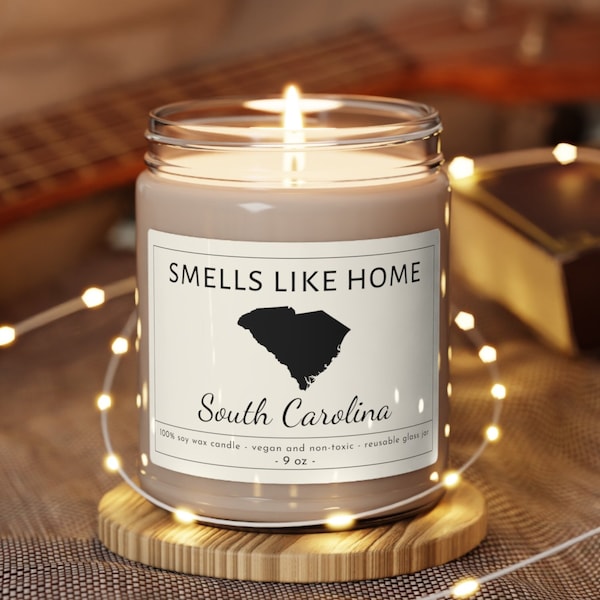 South Carolina Candle, South Carolina Gifts, SC Gifts, Charleston, Columbia, North Charleston, Moving Away Gift, Moving Gifts, New SC House