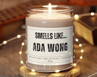 Wong Ada Candle, Wong Resident Game Gift, Evil Game, Re4, Re2, Re3, Gaming Gift for Him, Funny Resident Gaming Gift, Ada Videogame Character