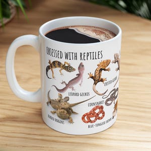 Reptile Lover Mug, Reptile Keeper, Turtle Lover, Snake Owner, Lizard Owner, Bearded Dragon, Leopard Gecko, Hognose Snake, Reptile Gifts