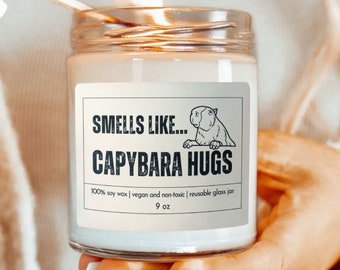 Capybara Candle, Capybara, Capybara Lover, Capybara Gift, Capybara Hugs, Funny Novelty Candle, Animal Lover Gifts, Funny Gifts for Her
