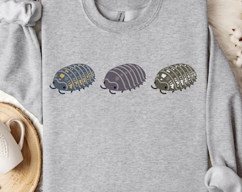Isopod Sweatshirt, Isopod Shirt, Pillbug, Roly Poly, Isopod Gift, Cute Bug Sweater, Cute Bug, Entomology Gift, Insect Shirt, Bug Lover Tee
