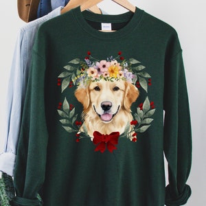 Golden Retriever Christmas Sweater, Golden Retriever Sweatshirt, Golden Retriever Gifts, Dog Lover Xmas Gifts, Golden Mom Christmas Sweater