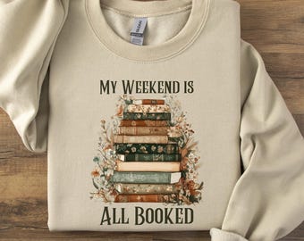 Book Lover Sweatshirt, Book Lover Gift, Floral Books Shirt, Booktrovert Shirt, Librarian Gift, Bookish, Bookworm Gift, Reading Shirt