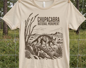 Chupacabra Shirt, Cryptid Shirt, Cryptozoology Gift, Paranormal Shirt, Folklore Shirt, Urban Legend, Weirdcore, Monster Shirt, Monster Lover