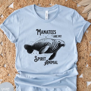 Manatee Shirt, Manatee Gifts, Kawaii Manatee, Spirit Animal Tee, Florida Wildlife Shirt, Ocean Animal Tee, Swamp Creature, Florida Gifts