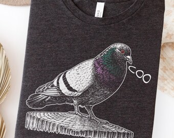 Pigeon Shirt, Pigeon Lover Gift, Funny Bird Shirt, Bird Nerd Tee, Birding Gifts, Rock Dove Shirt, Dove Lover, City Bird, Pet Pigeon Gift