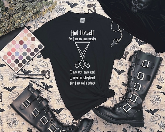 Sigil of Lucifer Shirt, Seal of Satan, Lucifer Sigil, Satanic Clothing, Satanic Tee, Satanic Decor, Lucifer, Demon Lilith, Hail Thyself